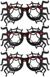 Needzo Spider and Web Halloween Themed Glasses Photo Prop Party Favor Pack of 3 - Picture 1 of 7