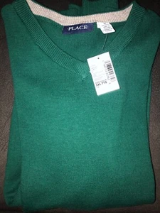 XXL Boys Sweater Size 16 Spruce Green New The Children's Place - Picture 1 of 3