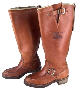 Vintage 7D Men's Leather “The Snake Boot” Good year, Oil Proof Tread Boots - Picture 1 of 15