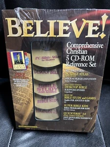 Believe Christian Bible 5 CD-ROM Set 1995 USA Games Study King James Version - Bild 1 von 4
