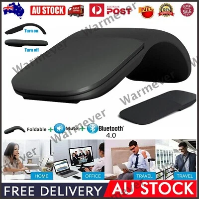 PC Bluetooth Silent Folding Wireless Mouse For Microsoft Surface Arc Touch Mice - image 1 of 4