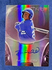 RAUL MONDESI 2013 Bowman Sterling PURPLE Refractor Auto #BSAP-RM #07/10 - Picture 1 of 2