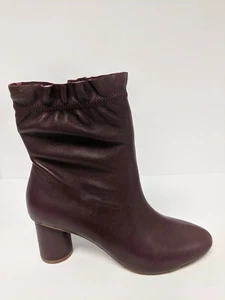 Nanette Lepore Glory Mid Calf Boot, Plum, Womens 8 M - Picture 1 of 7