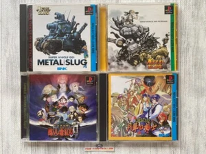 SONY PS 1 Metal Slug & X & Samurai Spirits Shinshou & Gekka no Kenshi from Japan - Picture 1 of 10