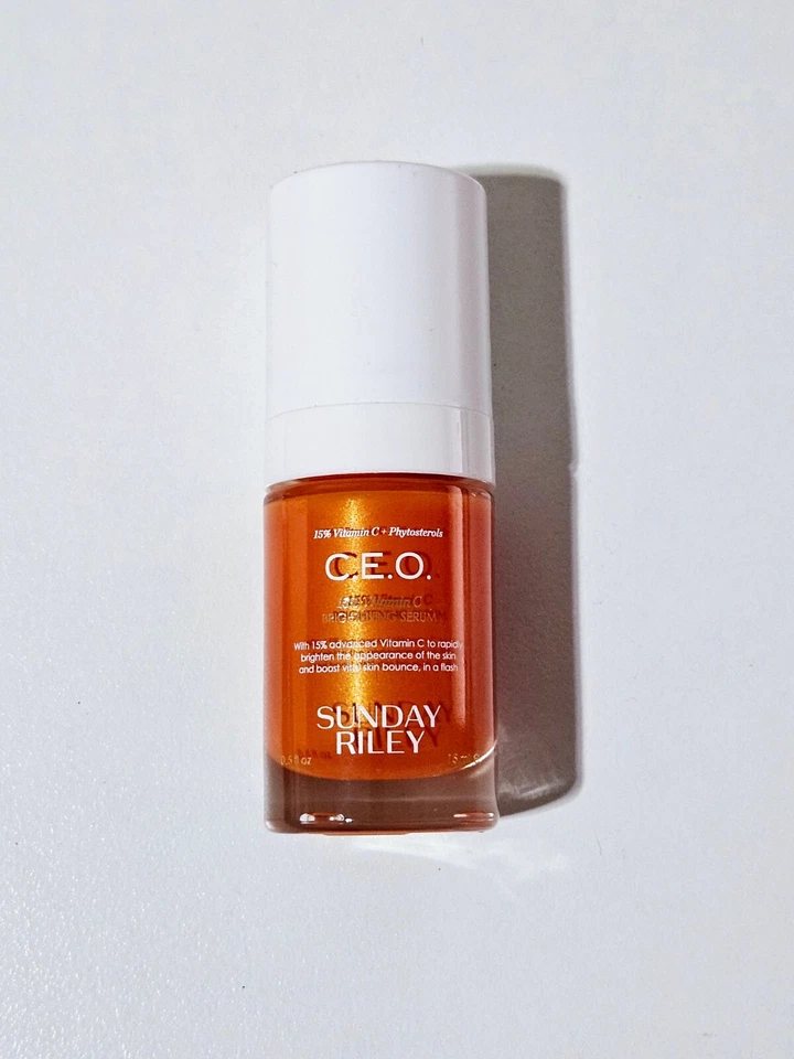 Sunday Riley C.E.O 15% Vitamin C Brightening Serum Travel Size 15ml - New No Box - image 1 of 1