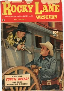 Cómic de Rocky Lane Western #12 en buen estado- 1,8 Fawcett 1950 See My Store - Imagen 1 de 1