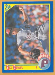 PAT COMBS PHILADELPHIA PHILLIES NOVATO #623 - PUNTUACIÓN CASI NUEVA-COMO NUEVA 1990 - Imagen 1 de 2