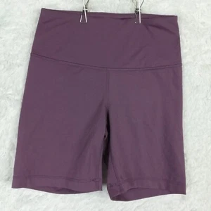 Yogalicious Lux Womens Shorts Athletic Yoga Biker Purple Pull On Stretch S - Picture 1 of 7