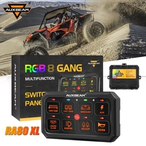 AUXBEAM RA80 XL RGB 8 Gang Switch Panel Control FOR POLARIS GENERAL 1000 & XP - Picture 1 of 12