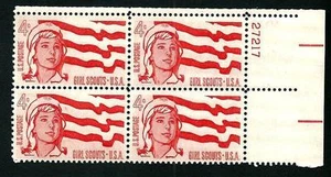 Scouts - USA Girl Scouts - Quartina bordo foglio - nuova e perfetta - Picture 1 of 1