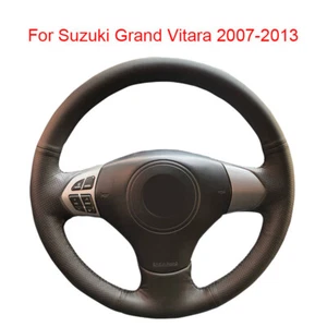 Customized Leather Car Steering Wheel Cover Wrap For Suzuki Grand Vitara - Picture 1 of 8