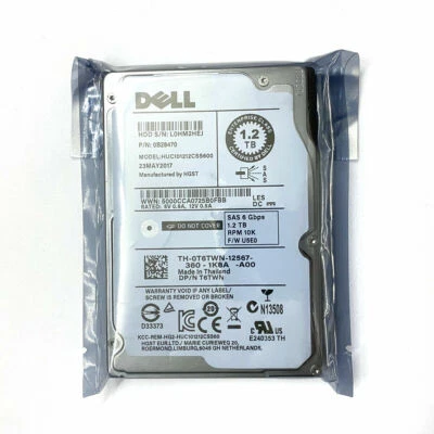 Dell 1.2TB 6G 10K 2.5" SAS 0T6TWN T6TWN HUC101212CSS600 HDD Hard Drive - Image 1 of 4