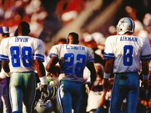 Football Dallas Cowboys Legends Michael Irvin, Emmitt Smith, Troy Aikman Photo - Picture 1 of 4