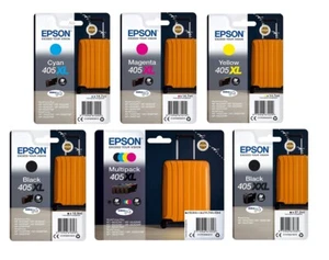 Epson 405XL, 405XXL, Suitcase Ink Cartridge WF-7830TWF WF-7835TWF WF-7840TWF LOT - Picture 1 of 14