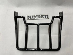 Harley black sissybar back rest luggage rack carrier look - Picture 1 of 3
