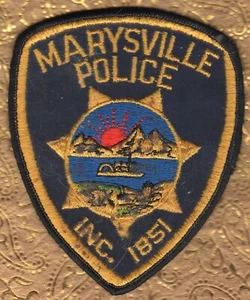 Marysville California Police Patch = PLEASE READ ITEM CONDITION !!! - Picture 1 of 2