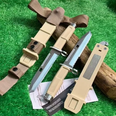 Cuchillo EDC Exterior Vaina Nylon Color Desierto Versión Fulcrum Foto 1 de 4