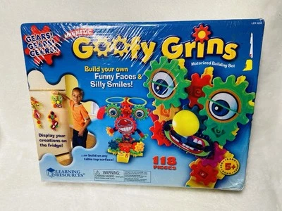 2009 New Learning Resources Goofy Grins Magnetic Gear Building Toys - Image 1 of 4