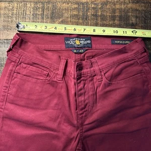 Lucky Brand Damen Jeans Denim Sofia Capri 4 27 Cranberry - Bild 1 von 5