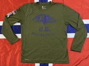 Nike NFL Baltimore Ravens Salute To Service Herren L Langarmshirt Dri-Fit Tee - Bild 1 von 8