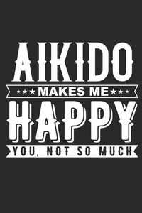 Aikido Makes Me Happy Notebook: 115 Page Blank Ruled Journal Notes - Bild 1 von 2