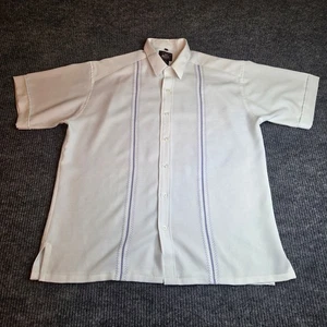 Aspetuck Trading Co. Para Hombres Camisa Guayabera Manga Corta Blanco Vestido Informal L - Imagen 1 de 6