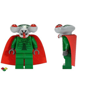 LEGO Space Police 3 Squidman alien green w/ cape minifigure 5969 5980