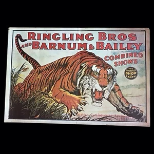 Vintage Ringling Bros und Barnum & Bailey Poster - Der Tiger - Bild 1 von 8