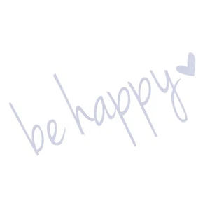 14x7.5CM Car Stickers Be Happy Decal Vinyl Sticker For Windows Walls Trucks - Zdjęcie 1 z 11