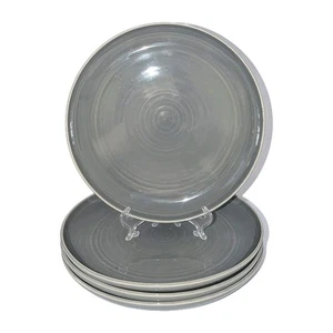 Pottery Barn Essteller Joshua grau x4 Teller Set 10" grau Coupe A+ Zustand! RAR! - Bild 1 von 21