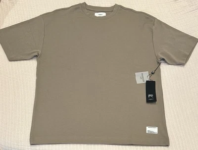 Men's Medium RESERVED SUPPLY NYC T-Shirt GREIGE Oversize Public COTTON SPANDEX - Image 1 of 4