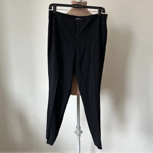 Lafayette 148 New York schwarz Seitenreißverschluss Knöchelkerbe gerades Bein Anzughose EUC 4 - Bild 1 von 12