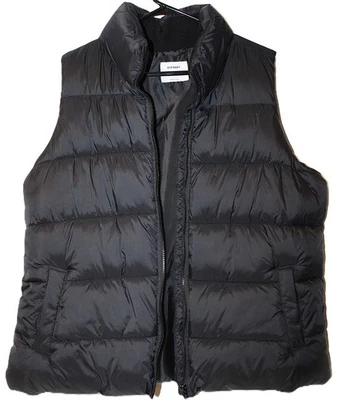 Chaleco acolchado Old Navy para hombre chaqueta negra talla XL bolsillos a presión, cremallera frontal Foto 1 de 4