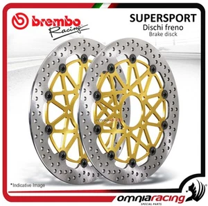 Dischi freno anteriori Brembo Supersport da 320mm per Honda CBR600RR /ABS 2003> - Picture 1 of 5