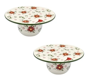 Temp-tations Special Edition Holiday Set (2) Kuchenteller in Cardinal - Bild 1 von 2