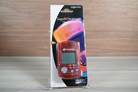 Official Sega Dreamcast Clear Red VMU Memory Card HKT-7000 Brand New Sealed!