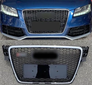 For Audi 2008 2009 -2012 A5 S5 RS5 B8 Front Bumper Mesh Grille Grill silver - Picture 1 of 4