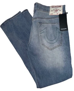 TRUE RELIGION RICKY SN RELAXED STRAIGHT 700056 JEANS 33 X 34 - Foto 1 di 3
