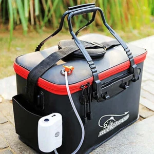 Fishing live bait tank Bucket Folding Portable EVA Outdoor pump sold separately - Bild 1 von 17
