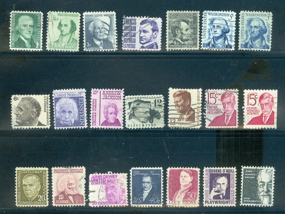 US 1278-1295 Prominent Americans, Complete Used set/21 - Image 1 of 1
