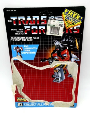 Figura de acción de colección Hasbro Transformers Aerialbots Skydive 1986 SOLO TAPA TRASERA Foto 1 de 4