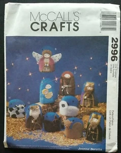 McCalls Crafts 2996 Joanne Beretta Oh Holy Night Nativity Scene Ornaments Uncut - Picture 1 of 2