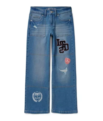 Новый $40.00 LIMITED TOO девочек стильный прямые штанины Demin модные джинсы - размер: 14 - Изображение 1 из 4