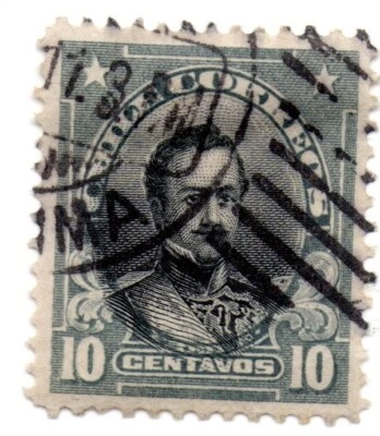 TIMBRES CHILI RAMON FRERE   1911  10  CENTIAVOS N° 101  SCOTT - Photo 1/2