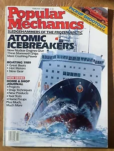 Popular Mechanics febrero de 1989. Atomic Icebreakers Boating 1989 camioneta Shootout - Imagen 1 de 3