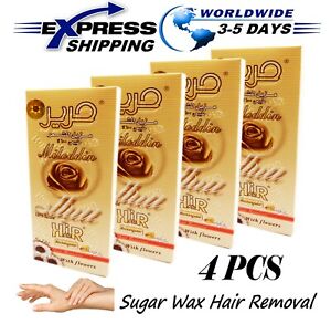 4 X100 gm Sweet Harir Packets Sugaring Sugar Wax Hair Removal 100% Natural Paste
