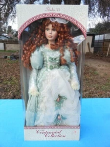 Vtg Studio 33 Centennial Collection 20" Porcelain Victorian Doll Collectibles - Picture 1 of 18