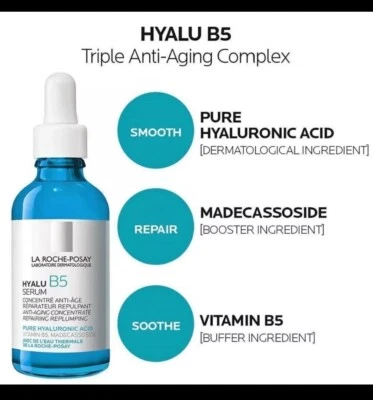 * Подлинная сыворотка против морщин La Roche-Posay HYALU B5 30 мл запечатанная (срок годности истек. 12/2026+) - Изображение 1 из 4