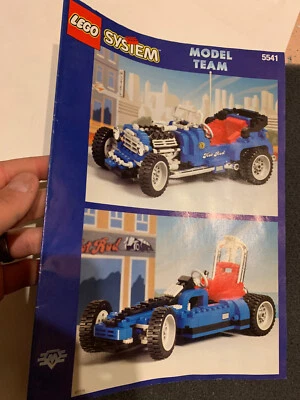 LEGO SYSTEM MODEL TEAM HOT ROD BLUE FURY 5541 - Instructions Manual BOOKLET ONLY - Image 1 of 4