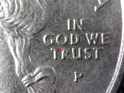 2007-P Montana - Washington Quarter - Die Chip - Error Coin Inv#E6283 - Image 1 of 3